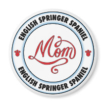 ENGLISH SPRINGER SPANIEL mom magnets by cartoondogs ENGLISH SPRINGER SPANIEL mom magnets