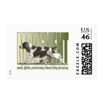 English Springer Spaniel Movement Postage Stamp