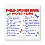 ENGLISH SPRINGER SPANIEL Property Laws 2 Fridge Magnets