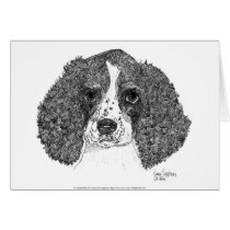 English Springer Spaniel Puppy Pen and Ink cards by dragling English Springer Spaniel Puppy Pen and Ink cards