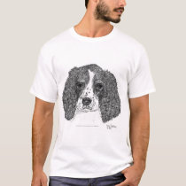 English Springer Spaniel Puppy Pen and Ink t-shirts by dragling English Springer Spaniel Puppy Pen and Ink t-shirts