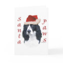 English Springer Spaniel Santa Paws cards