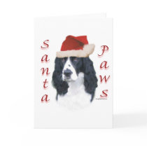 English Springer Spaniel Santa Paws cards by GreyWolfCreation English Springer Spaniel Santa Paws cards