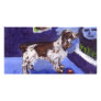 English Springer Spaniel senses smiling moon Photo Card Template