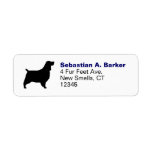 English Springer Spaniel Silhouette Return Address Labels
