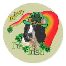 English Springer Spaniel St Patricks Day stickers