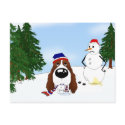 English Springer Spaniel Winter Scene postcards by NothinButtDogs English Springer Spaniel Winter Scene postcards