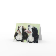 English Springer Spaniels Art card