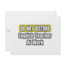 English Teacher At Work invitations
