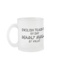 English Teacher Deadly Ninja mugs by poorrichards English Teacher Deadly Ninja mugs