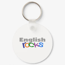 English Teacher "English Rocks" Gifts keychains