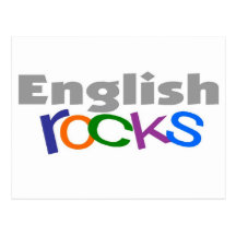 English Teacher "English Rocks" Gifts Postcards