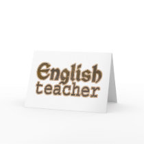 English Teacher Greeting Cards