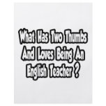 English Teacher Joke...Two Thumbs Flyer Design