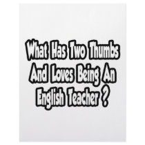 English Teacher Joke...Two Thumbs Personalized Letterhead