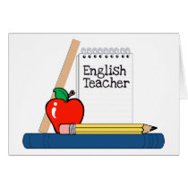 English Teacher (Notebook) cards by LushLaundry English Teacher (Notebook) cards