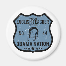 English Teacher Obama Nation Refrigerator Magnet