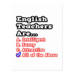 English Teacher Quiz...Joke Postcard