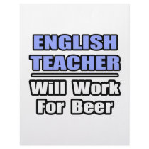 English Teacher...Will Work For Beer letterhead by englishteachershirts English Teacher...Will Work For Beer letterhead