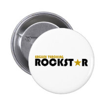 English Teaching Rockstar Pin