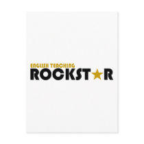 English Teaching Rockstar postcards