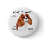 English Toy Spaniel (blenheim) History Design buttons
