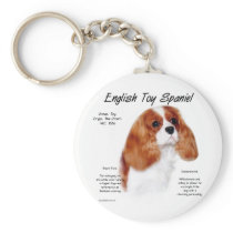 English Toy Spaniel (blenheim) History Design Key Chains