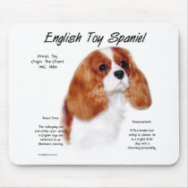 English Toy Spaniel (blenheim) History Design Mousepads