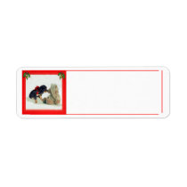 English Toy Spaniel Christmas Label