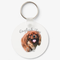 English Toy Spaniel Dad 2 keychains by GreyWolfCreation English Toy Spaniel Dad 2 keychains