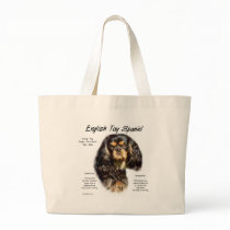 English Toy Spaniel (king charles) History Design Tote Bag