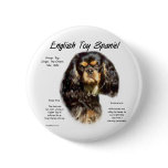 English Toy Spaniel (king charles) History Design buttons