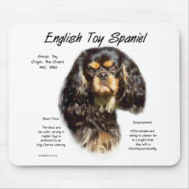 English Toy Spaniel (king charles) History Design Mouse Pad