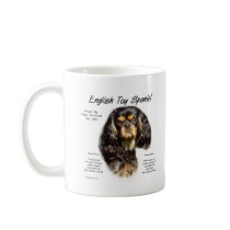 English Toy Spaniel (king charles) History Design Mug