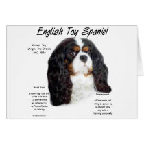 English Toy Spaniel prince charles History Design Greeting Cards