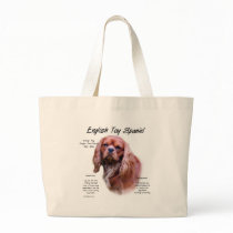 English Toy Spaniel (ruby) History Design Canvas Bag