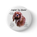 English Toy Spaniel (ruby) History Design buttons