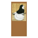 English Trumpeter:  Black Baldhead Rack Card Template