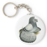 English Trumpeter:  Blue Grizzle Keychains