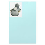 English Trumpeter:  Blue Grizzle Customized Stationery