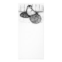 English Trumpeter Line Drawing rack cards