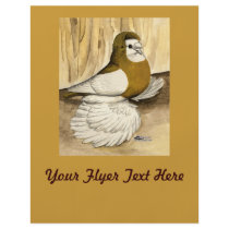 English Trumpeter Yellow Magpie Personalized Flyer