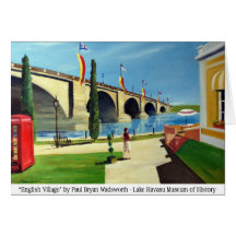 English Village by Paul Bryan Wadsworth Cards