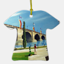 English Village by Paul Bryan Wadsworth Christmas Ornaments