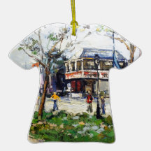 English Village by Renee Theobald Ornament
