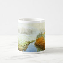 English Wetlands watercolor mugs