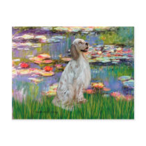 EnglishSetter 1 - Lilies 2 Post Cards