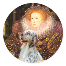 EnglishSetter 1 - Queen stickers by masterpiecedogs EnglishSetter 1 - Queen stickers