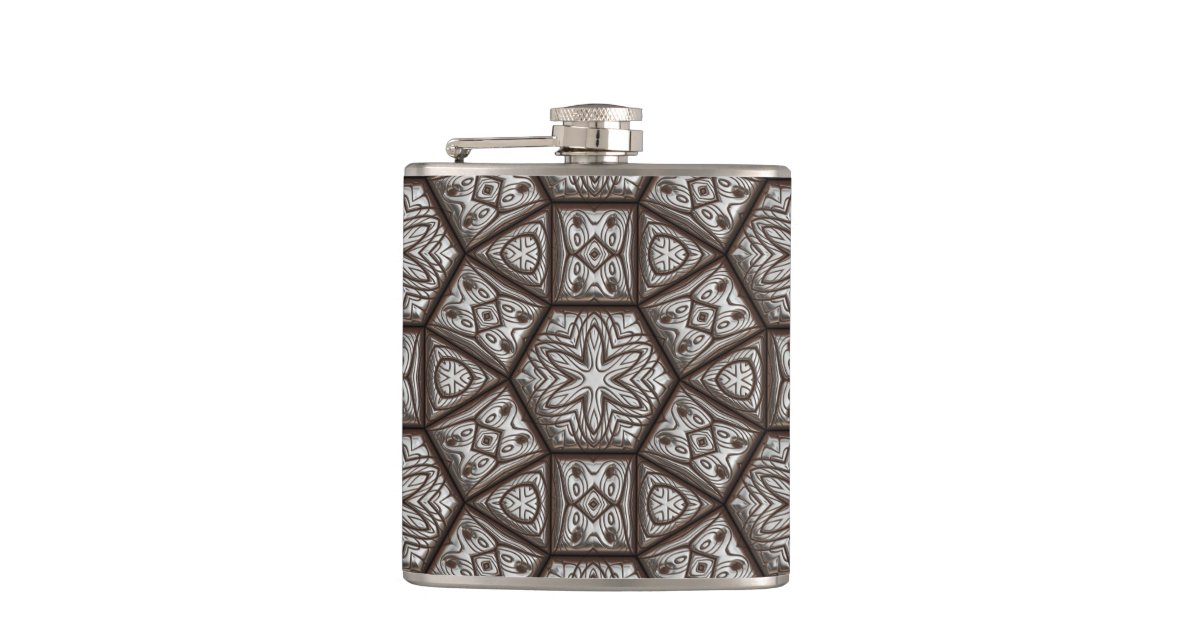 Engraved 1 Wrapped Flask Zazzle