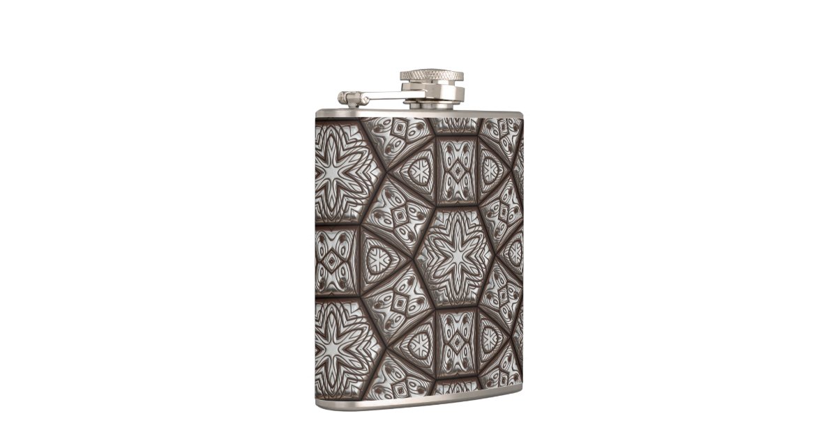 Engraved 1 Wrapped Flask Zazzle